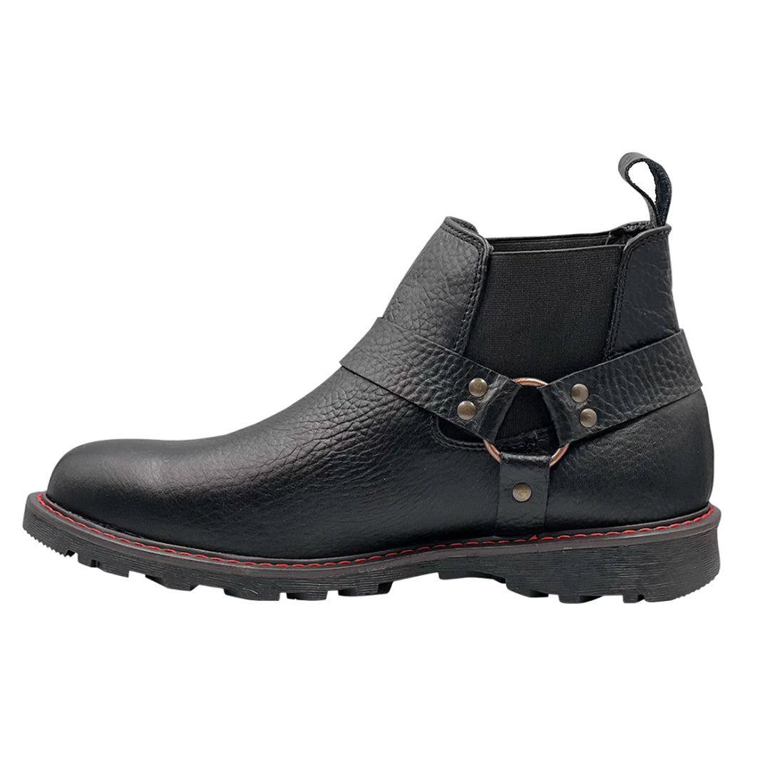 Bota Casual 2937 Dubái Grisly Negro con Arnés - (Crosscountry Ad)