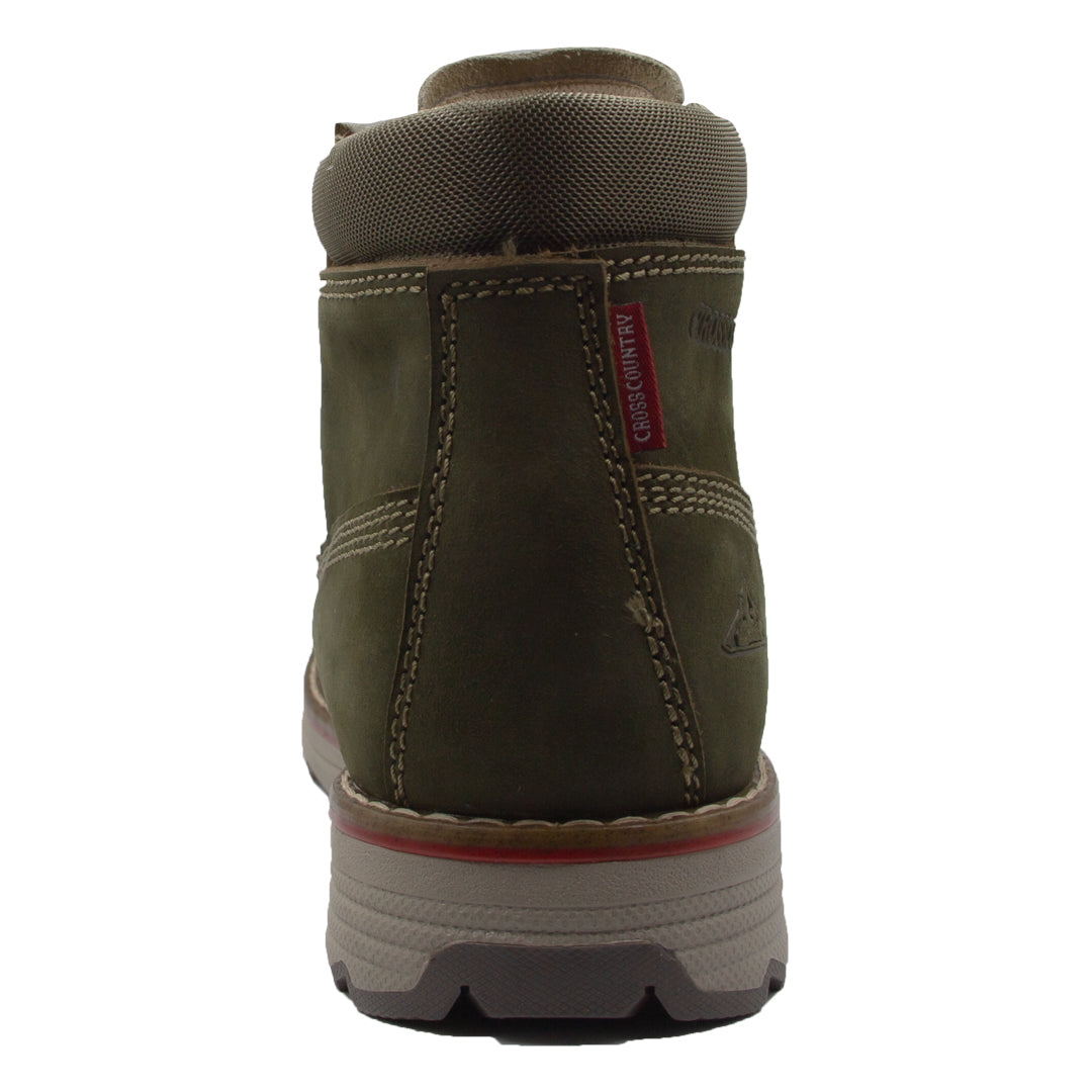 Bota De Piel Para Dama 2745 Nobuck Militar - (Crosscountry Ad)