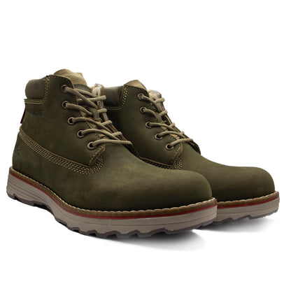 Bota De Piel Para Dama 2745 Nobuck Militar - (Crosscountry Ad)