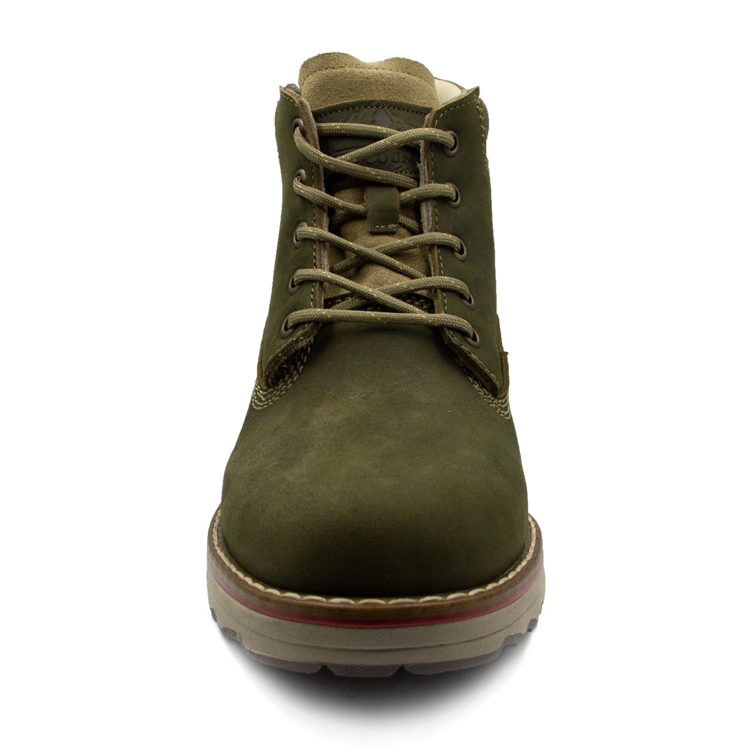 Bota De Piel Para Dama 2745 Nobuck Militar - (Crosscountry Ad)